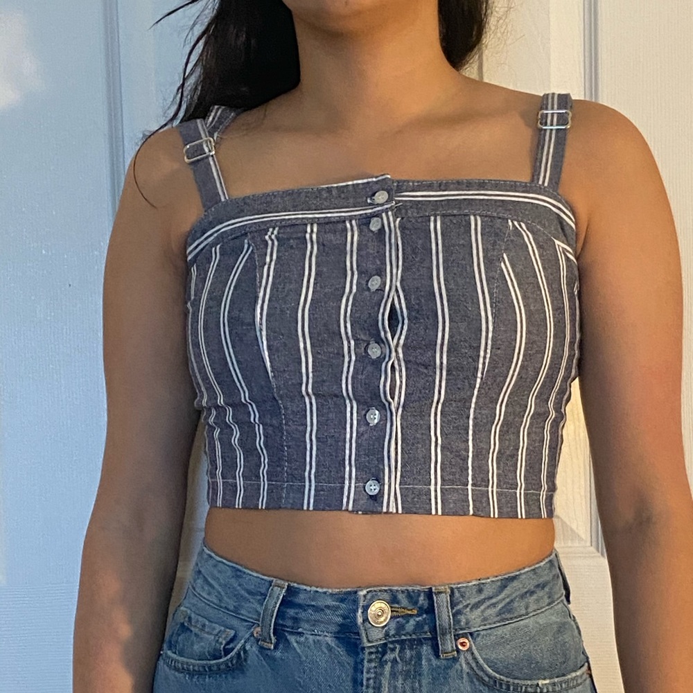 Striped crop top